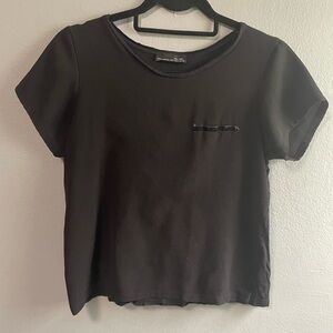 Zara textured front fabric short sleeves top. Size Medium.